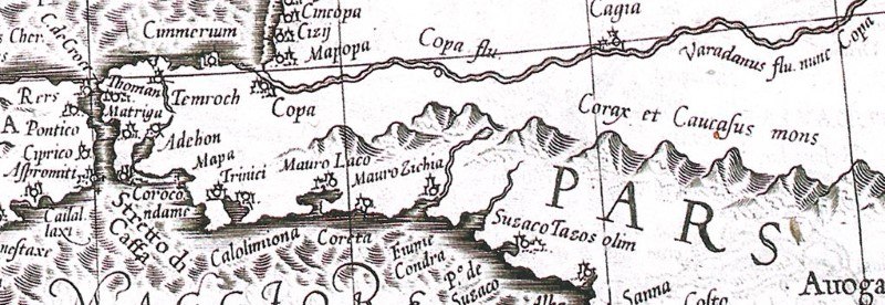 Фрагмент карты Меркатора 1630 г.