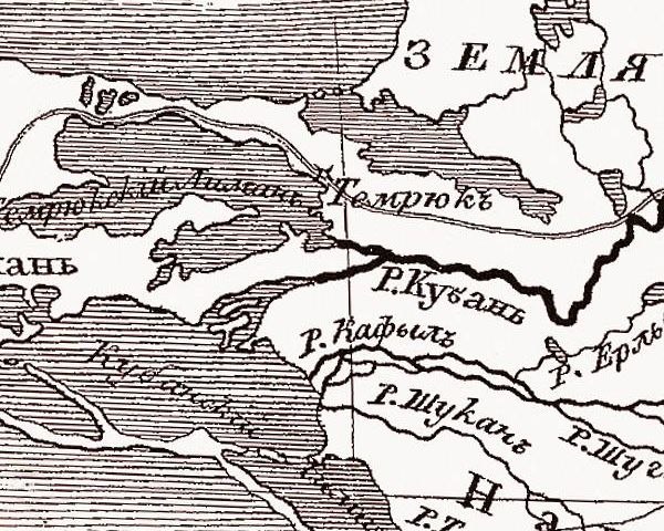 Фрагмент карты 1823 г.