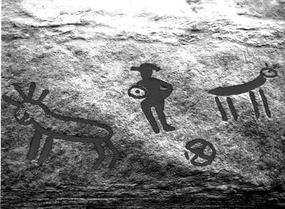 Петроглифы и их прорисовка у дольменного комплекса Джубга