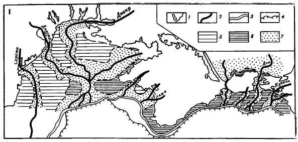 Палеогеография шельфа северной части Чёрного моря, около 200-20 тыс. лет назад.