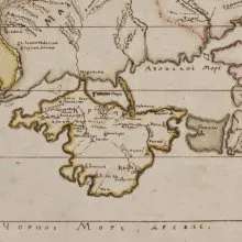 Карта Юга России Брюса-Менгдена 1696 г.