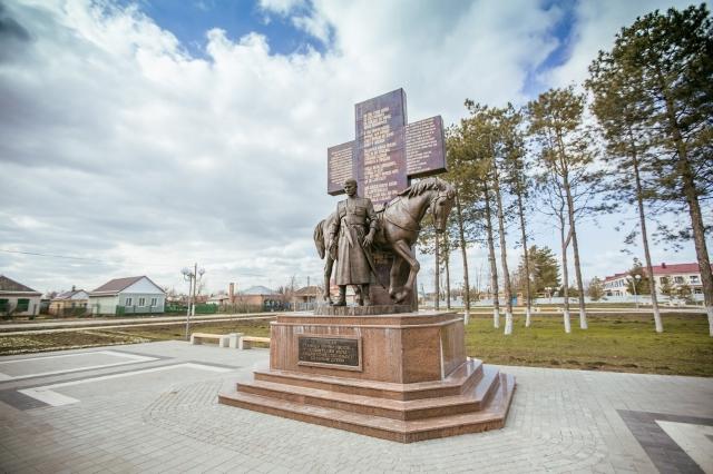 Памятник казакам в станице Бриньковской