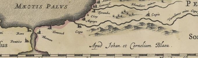 Фрагмент карты 1609 г.