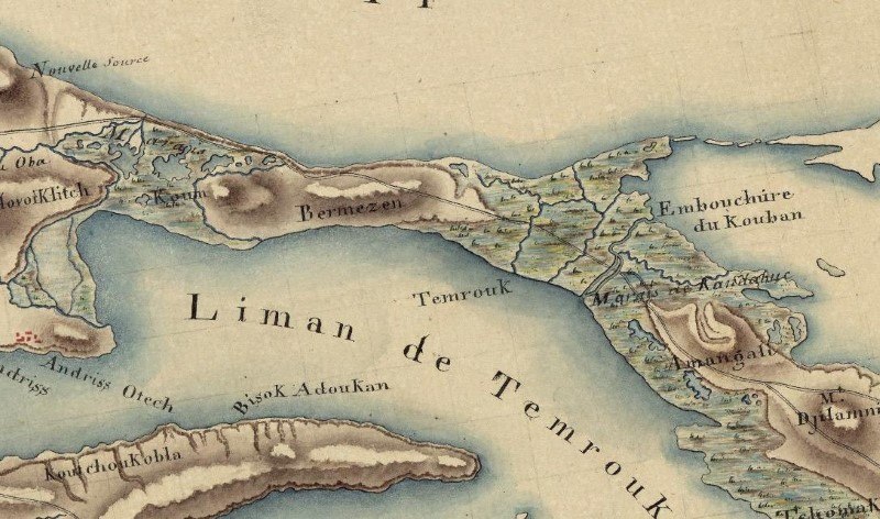 Фрагмент карты 1820 г.