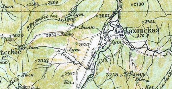 Карта примерно 30-х годов ХХ в.