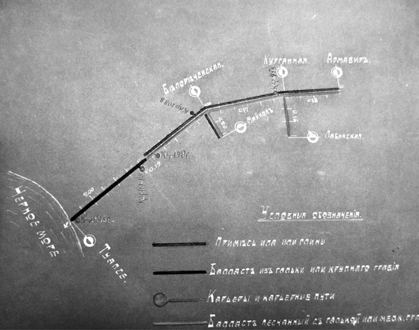 Карта строящейся дороги к карьерам Карта строящейся дороги к карьерам