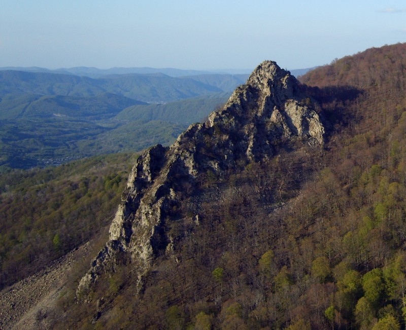 Гора Индюшка, вид с горы Индюк