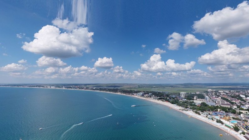 Вид с высоты на Джематийскую равнину с южной стороны