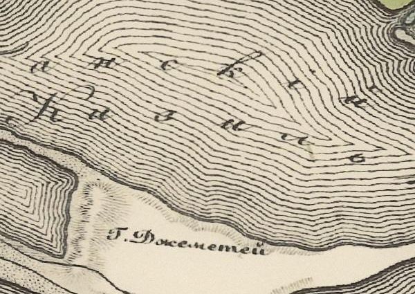 Фрагмент карты Шуберт Ф.Ф. 1826 г.