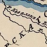 Название реки Кавалерка на Российской карте 1807 г