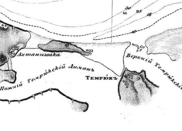 Карта Азовского моря 1833 г.