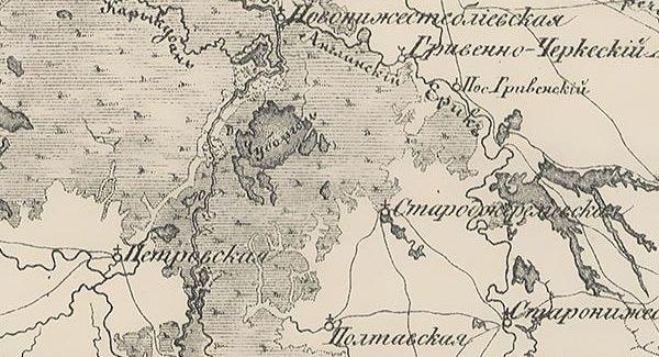 Озеро Чуборголь на карте Черномории 1857 г. Озеро Чуборголь на карте Черномории 1857 г.