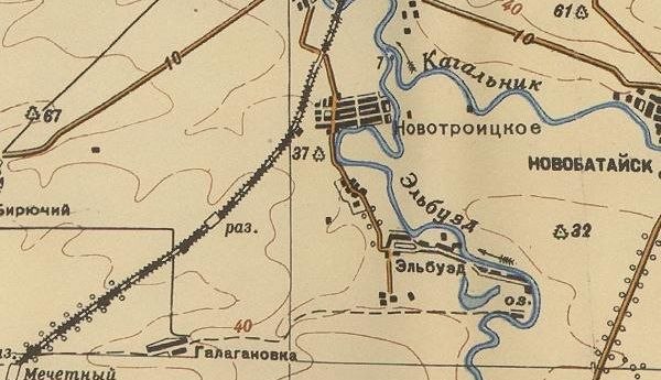 Река Эльбузд на карте 1941 г. Река Эльбузд на карте 1941 г.