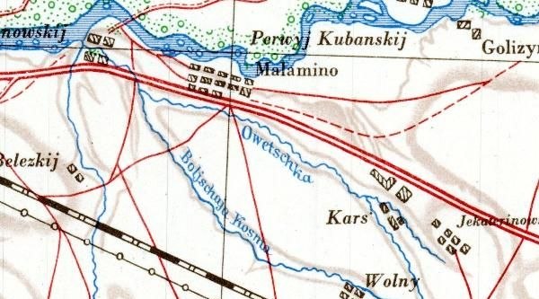 Фрагмент германской карты 1941 г.