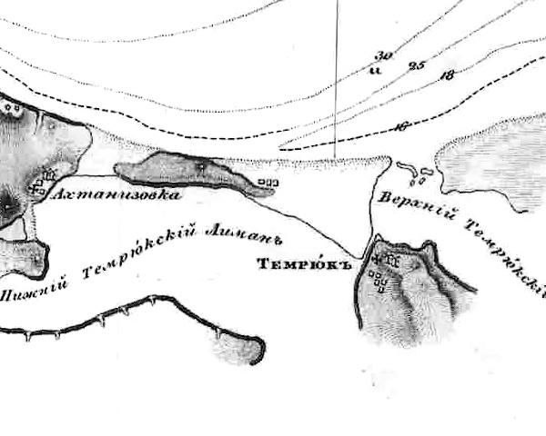 Карта Азовского моря 1833 г.