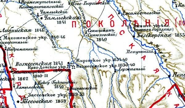 Фрагмент карты 1899 г.