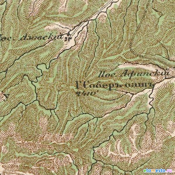 Гора Собер-Баш на карте 1881 г. значится как Соберъ-оашъ