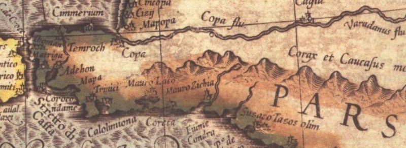 Фрагмент карты 1594 г.