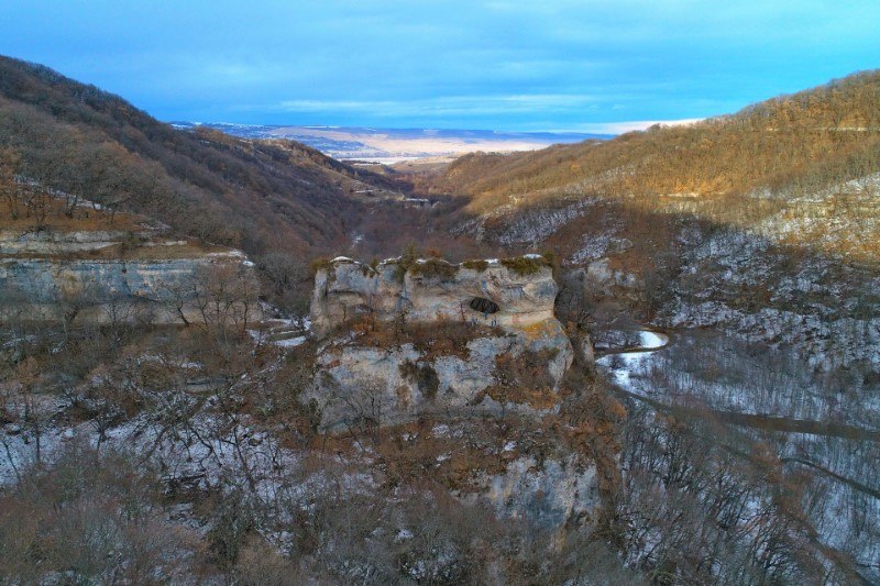 Вид на нижнюю (северную) часть долины реки Кува