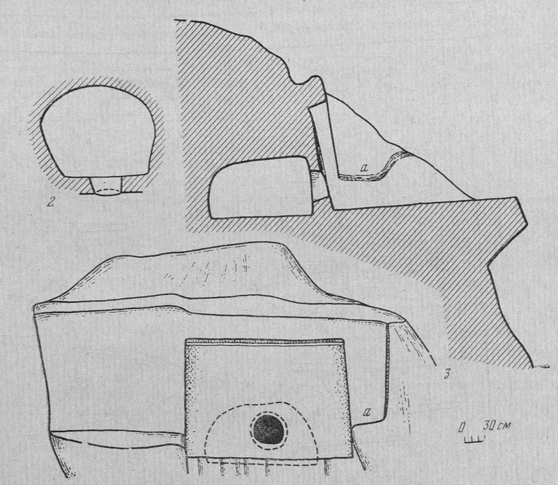 Рисунок Волконского дольмена-монолита Рисунок Волконского дольмена-монолита
